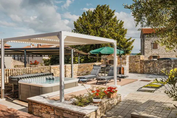 Outdoor patio of Casa Iveta